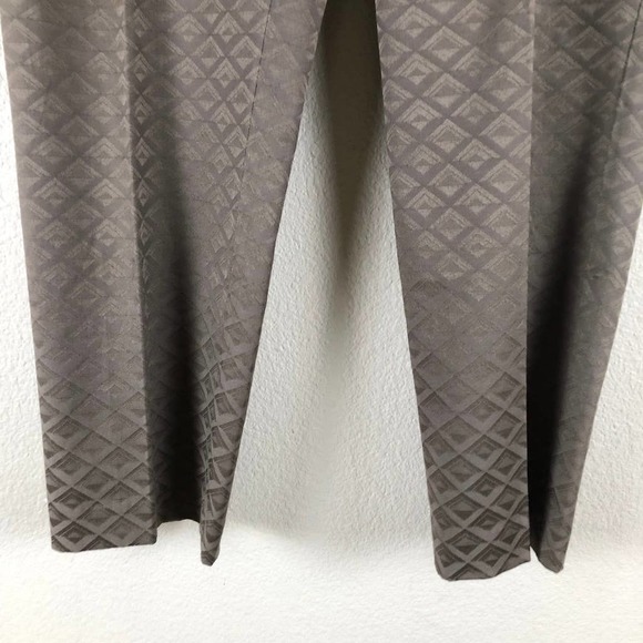 Banana Republic Pants Brown Martin Fit Geo Print Stretch Versatile Size 12 - Picture 4 of 16